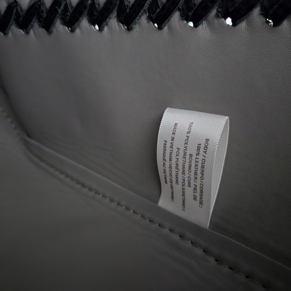 Etienne Aigner Stella Large Black 100% Leather Shoulder Tote Handbag - Picture 16 of 16